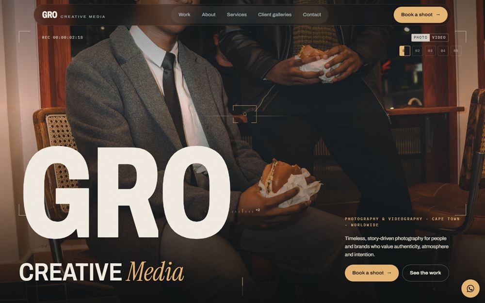 The GRO Creative Media home page