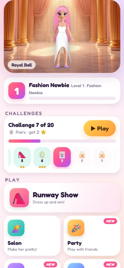 The Minx Style Studio home screen on a phone